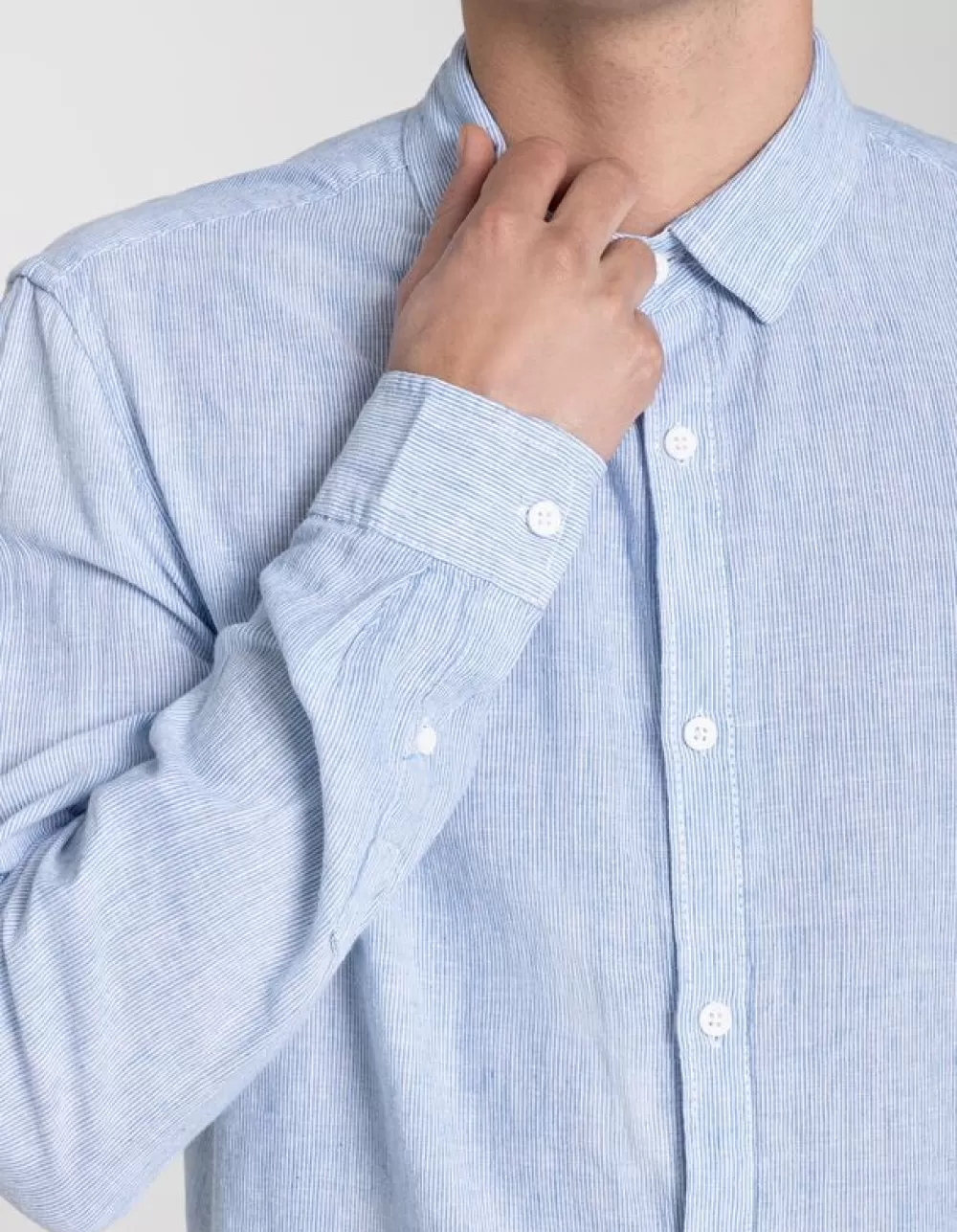 overhemd__linnenmix_3.webp Online Jean Pascale Overhemd - Linnenmix