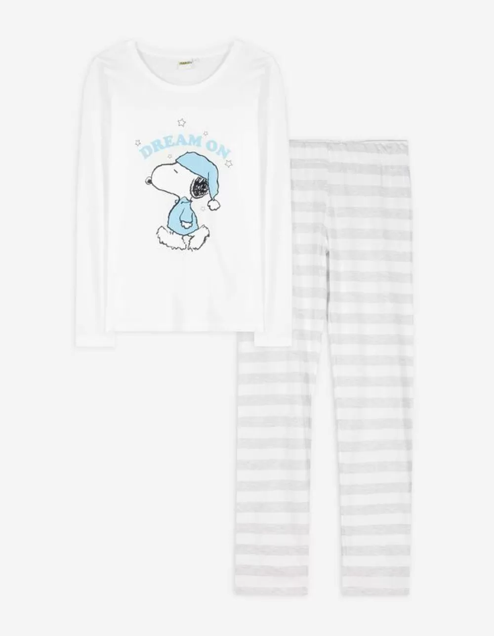 Hot Flame Pyjamaset Bestaande Uit Shirt Met Lange Mouwen En Broek - Peanuts