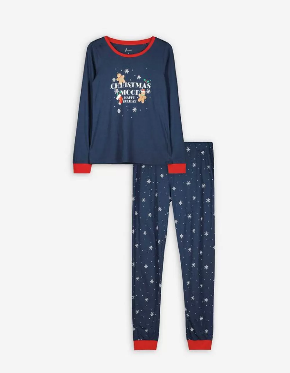 Shop Flame Pyjamaset Bestaande Uit Shirt Met Lange Mouwen En Broek - Print All-Over